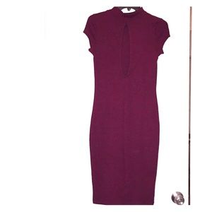 Slim fit knee length dress